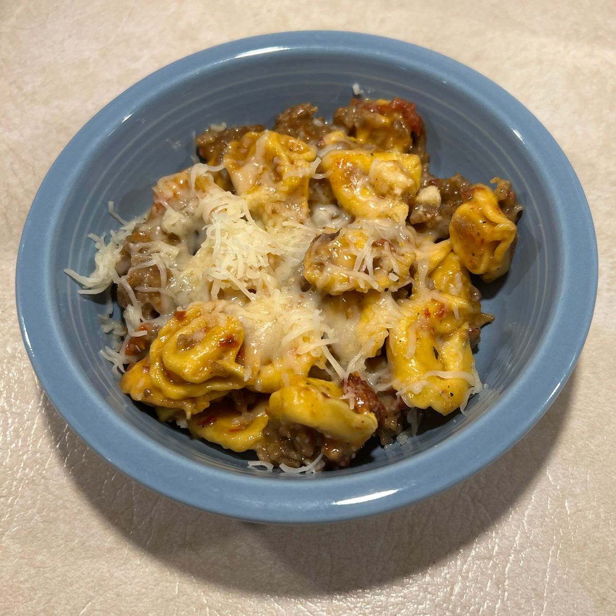 cheesy-beef-tortellini-skillet